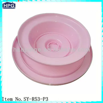 sweet pink cake turntable