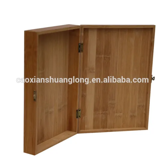 Decorate Wooden Recipe Box with Hinged Lid and Front Clasp