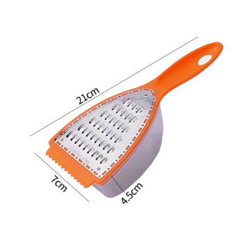 Multi-Purpose Triangle Kitchen Gadget: Grater, Slicer & Storage Box