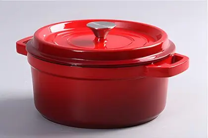 Cooking Pot: Casserole, Non-Stick Porridge, Enamelled Cast Iron Dutch Oven for Stew