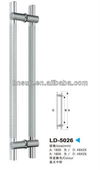 Captn C-LD5026 H shape stainless steel glass door handle