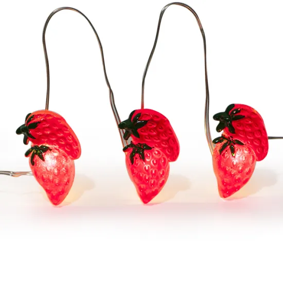 4.5V Warm White LED Strawberry Holiday String Light