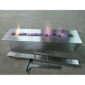 smaller Ventless metal bio-ethanol indoor door fireplace