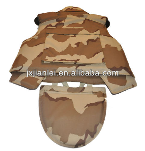 Camouflage Full Body Armor Vest/bulletproof vest with groin protecton/anti ballistic full body vest