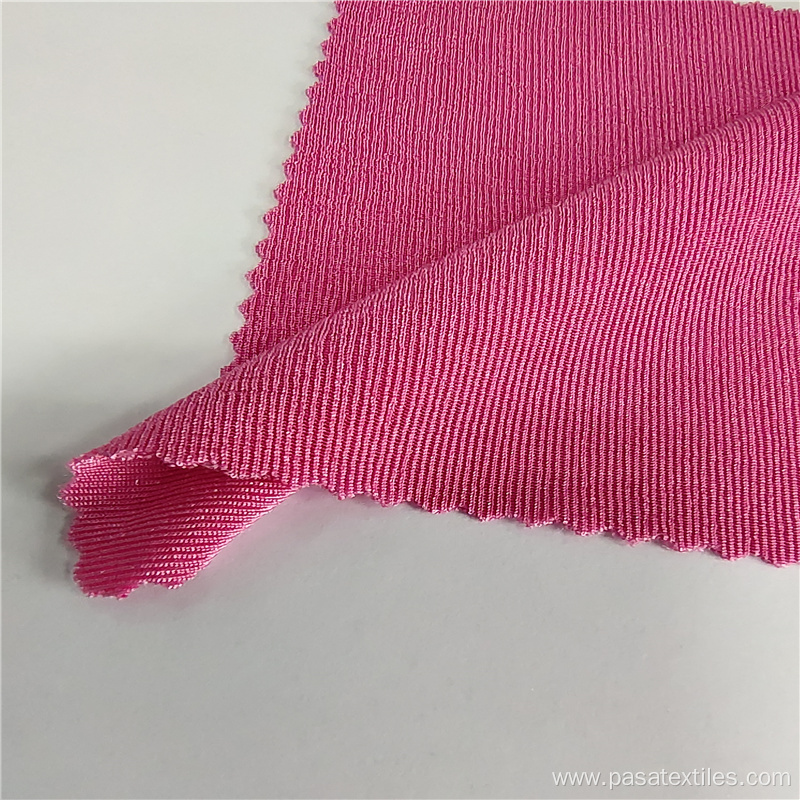 fashion stripe pink jersy ribbed fabrics