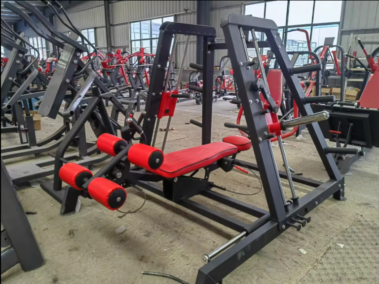 gym equipment plate loaded Adjustable Standing Curl Bench