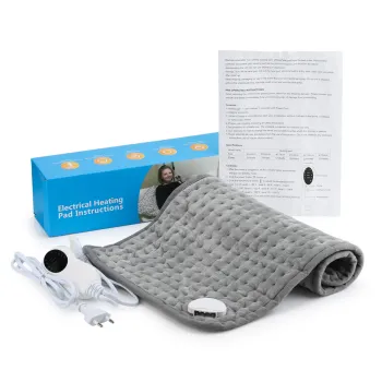 Fast Heat Electric Throw Blanket with 10 Heating Levels and Temperature Control for Home Office