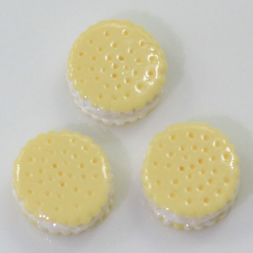 Fashion Sweet Dessert Sandwich Biscuits 13*7mm Shaped Mini Resins Charms Handmade Craft decor Scrapbook Spacer