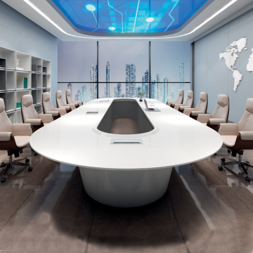 Modern Luxury White MDF Conference Table
