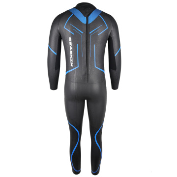 Seaskin wetsuits voor heren met triatlon achterrits