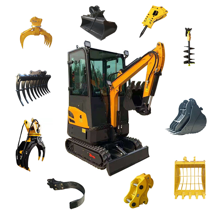 mini excavator 1 ton 0.8ton excavators mini penggali