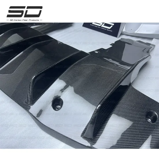 RY Style High-Quality Dry Carbon Fiber Bodykit Rear Bumper Lip and Diffuser for McLaren 720S