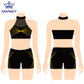 Black cheer sport bra and short