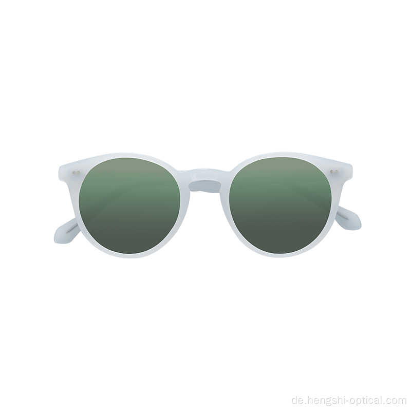 Ready Stock Retro Round Neueste Damen Männer Marke Luxusacetat Sonnenbrille