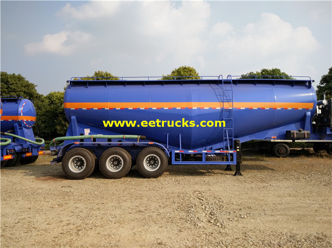 3 Axle 35-60cbm Bulk Powder Tank Trailers