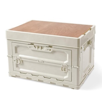 Multifunctional 60L Folding Storage Box for Camping, Picnics, and Home Parties