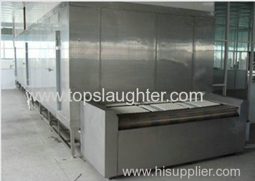 Refrigeration Equipment Tunnel Freezer 500 Kg Per Hour 