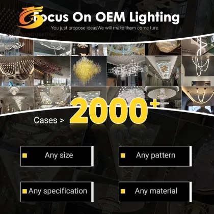 2024 Chinese Modern Luxury K9 Crystal Custom Chandeliers