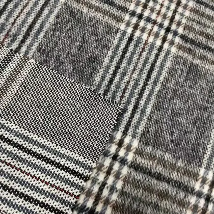 Tweed plaid Fabric For winter Coat