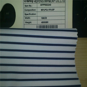 2015 new stretch knit fabric 95%polyester5%spandex knitted air layer fabric fashion garment fabric