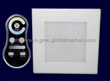 15.5x15.5cm luci di pannello LED dimmerabili con controller RF