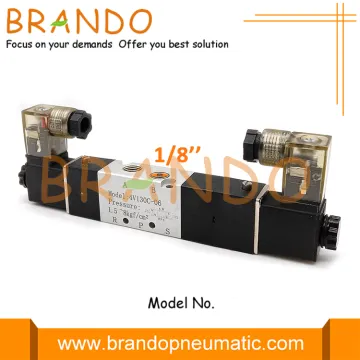 1/8'' 4V130C-06 5/3 Way Pneumatic Air Control Valve
