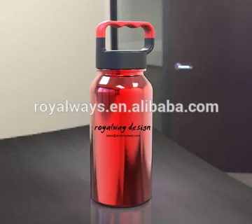 FDA 304 stainless steel water bottles drinking bottle with wide mouth and lid
