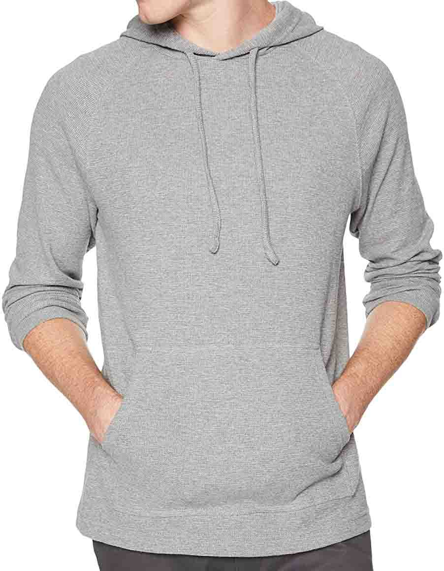 Men's long-sleeved woolen thermal jumper hoodie