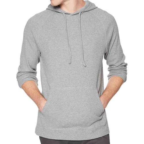 Sudadera con capucha de jersey de lana de manga larga para hombres