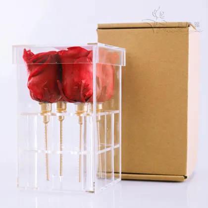 Forever Rose in Acrylic Box - Ideal Promotional Gift for Valentine's Day