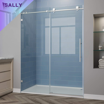 SALLY Slim Sliding 10mm Glass Shower Door Enclosure