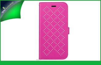 Chic Hot Pink New Design Texture Apple Iphone 6 Leather Cas