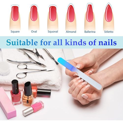 4 Pcs Glass Nail File Set