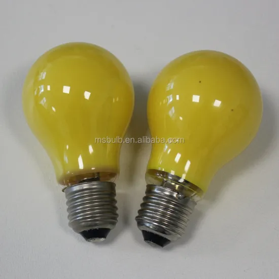 China Factory Anti Mosquito Lamp A19 LED Bulb E26 Base Yellow 590nm 110V