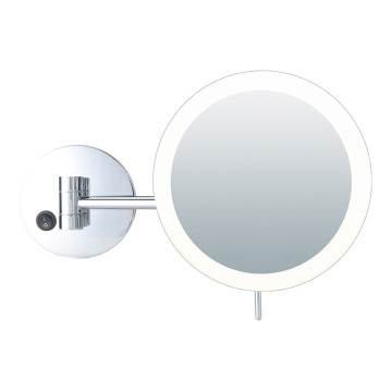 Wall mounted makeup mirror with lights