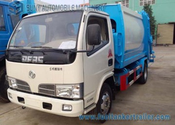 dongfeng small 4x2 3cbm 4cbm 5cbm compactor garbage truck 2axles 95hp