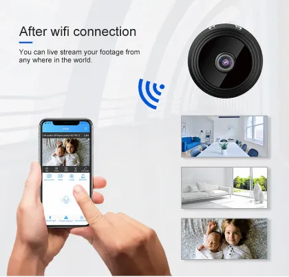 Mini A9 Smart WiFi Camera: 1080P HD, Remote Access, One-Way Audio