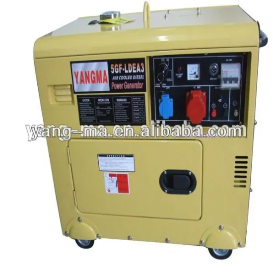 (5GF-LDE) Home used air cooling single cylinder electric soundproof/ silent diesel generator set 5KVA