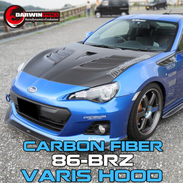 12-16 Carbon fiber hood Varis style For Toyota GT86 FRS/Subaru BRZ bonnet