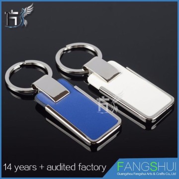 cheap custom logo leather keychain /wholesale promotional keychains maker manufactures in china