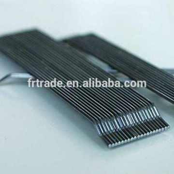 Glued steel fiber