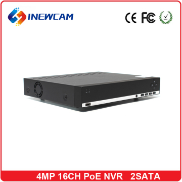 Inewcam H.264 P2P Onvif 4MP 16 Channel PoE CCTV NVR