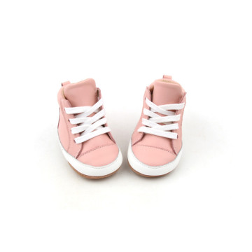 Pink Genuine Leather Baby Ankle Boots