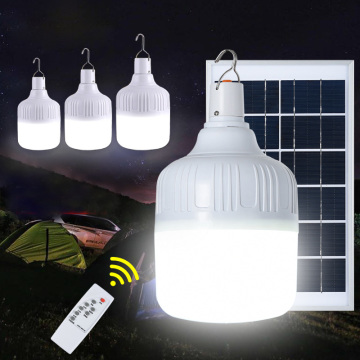 Waterproof Solar Tent Light - Portable Outdoor Camping Lamp with Solar Panel Remote Control
