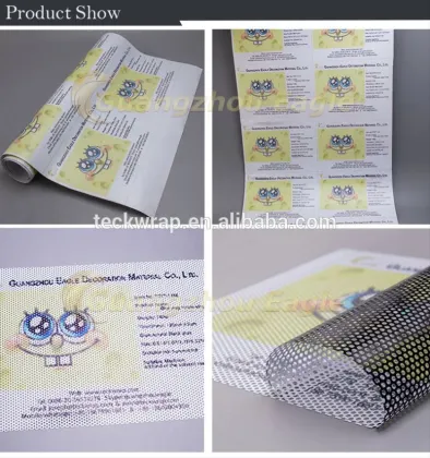 One Way Vision Sticker,Perforated One Way Vision Mesh Vinyl Sticker Printing