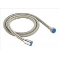 Sample available flexible reinforced small teeth shower plumbing hoses with 360 whirling nut