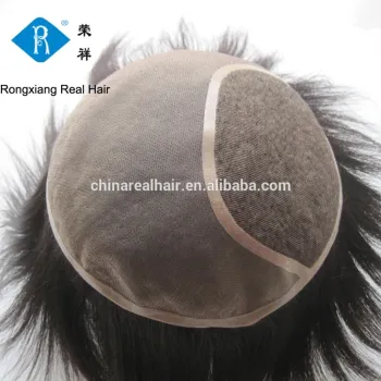 Cheap wholesale factory price 100% human hair men super silk top toupee