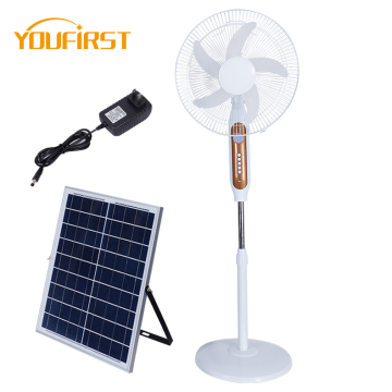 Wholesale Adjustable Cooling Fans with Solar Panel and Electric Floor Stand