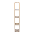 Wooden Stand With Rattan Layer Lamp