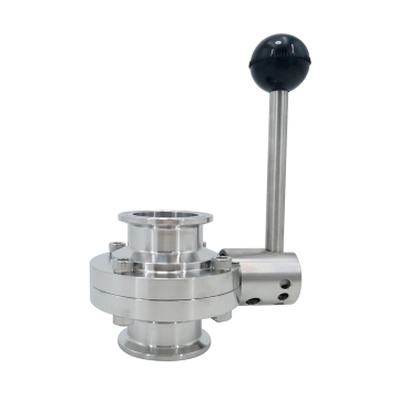 Stainless Steel Sanitary Clamp Butterfly Valve SMS